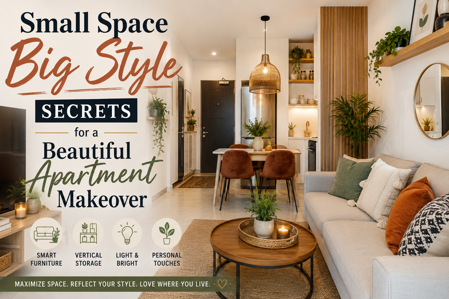 20 Small Space Big Style Secrets for a Beautiful Apartment Makeover