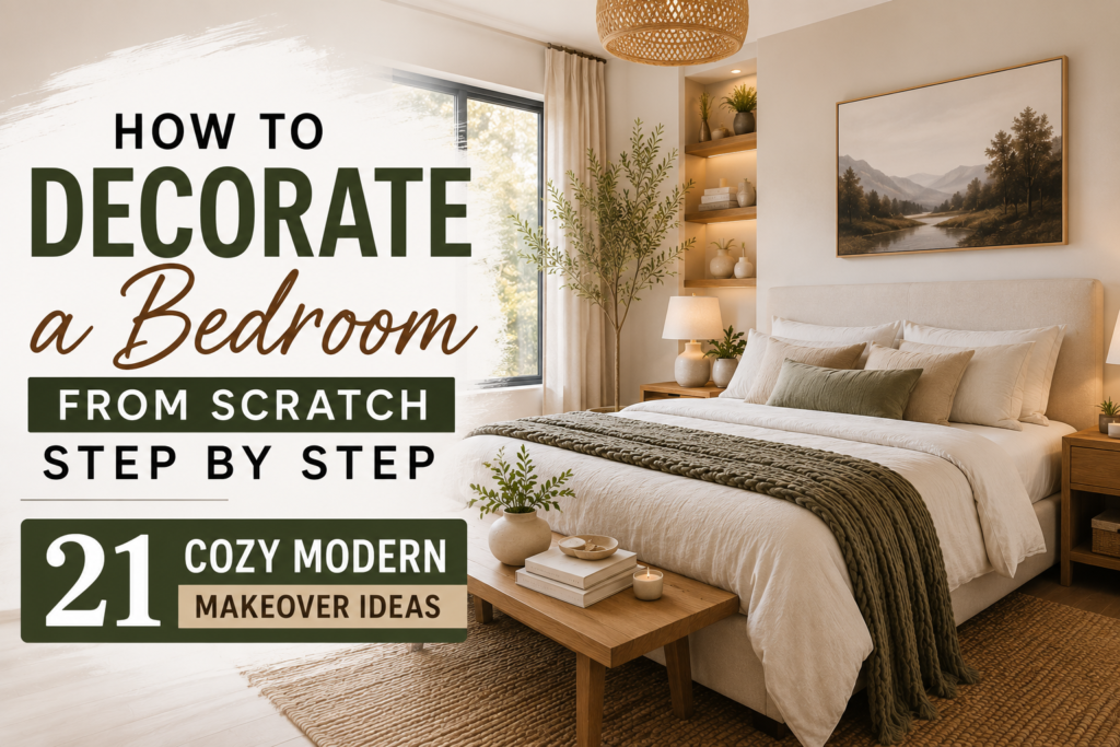 How to Decorate a Bedroom From Scratch Step by Step